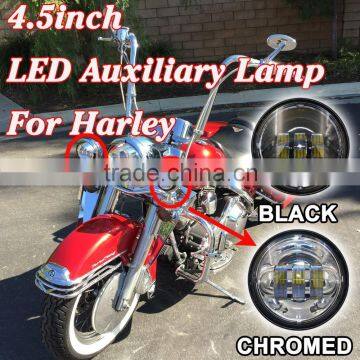 High quality LED Auxiliary 4-1/2" driving Lights for Harley Motorcycles 4.5 Inch Auxiliary Lights