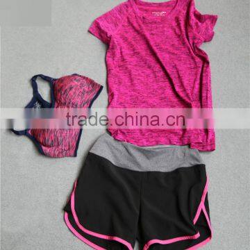 ladies cheap yoga tank top yoga tshirt yoga shorts