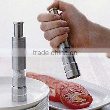 Mini stainless steel black pepper grinder