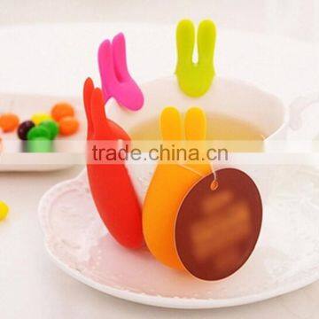 BPA Free Wholesale Non-slip Silicone Tea Bag Holder