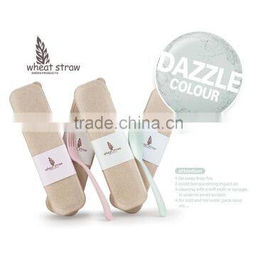 Natural Wheat Straw China Wholesale Tableware Set photo-3