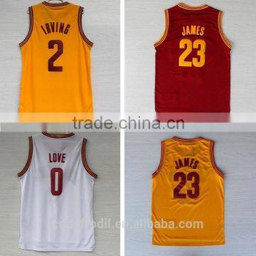 Basketball clothing Top Quality CAVS Kevin Love 0 LeBron James 23 basketball jerseys design Cheap basketball wear