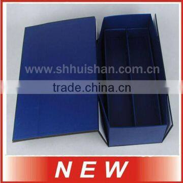 Foldable Paper Storage Box, Folding Gift Boxes For Wine Bottle