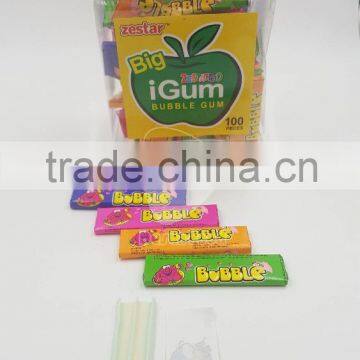 zestar fruit bubble gum with tattoo sticker