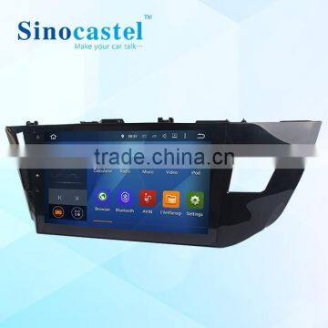 Toyota Car GPS Navigation Software 10.1 Inch 1024*600 HD Touch Screen Media Player Used For Levin 2014 With Canbus