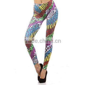 Many Color Full Zebra And Leopard Sexy Ladies Outer Wear Legging Ci-71