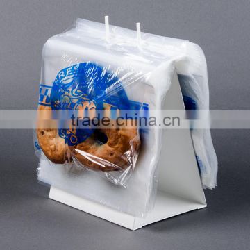 printed ziplock ldpe cooked food bag/delicatessen bread bag with zipper