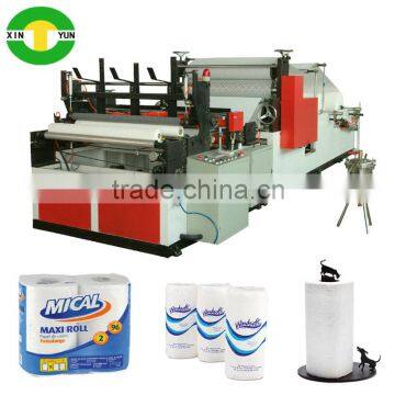 good quality paper towel rolling perforated machine high production embossed tissue kitchen roll machine