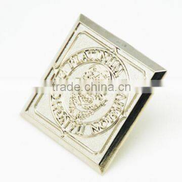 Good quality custom silver metal wholesale lapel pin