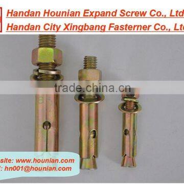 zinc plated expand sleeve anchor bolt with hex nut