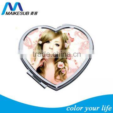 Personal gift makeup mirror for heat transfer printing