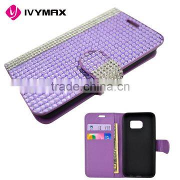 China Guangzhou Wholesale Free Samples Promotion PU Leather Wallet Flip Case for Samsung Galaxy S7 photo-5