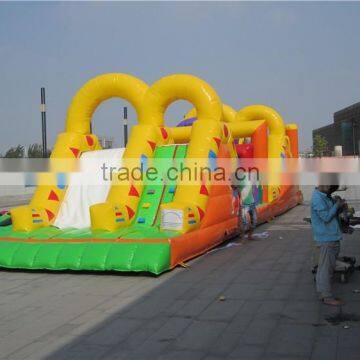 inflatable bouncer obstacle course,inflatable combo slide obstacle,inflatable obstacle course for kids                        
                                                Quality Choice