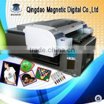 digital flatbed a2 garment printer with textile ink print