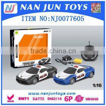 wholesale 1:16 4ch rc police toy car for kids