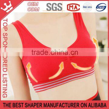 wholesale sports bra for ladies latest design black red color W114