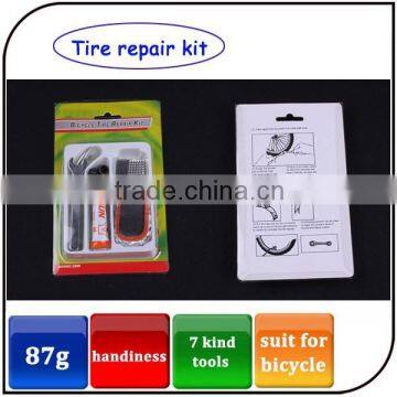 portable 7 kind bike repair set accessories bicycle tire repair kit