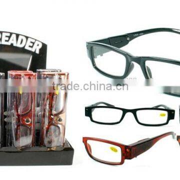 cheaper LED reading glasses with display,promotion LED reading glasses