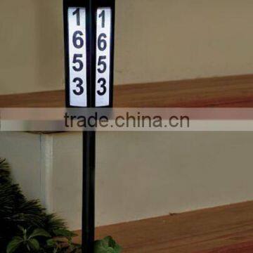 Solar Address Stake Lighting Home Garden Outdoor LED House Numbers Day Or Night SO3842R