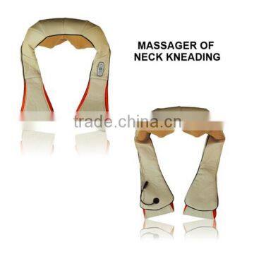 Home use neck kneading massager with heating function