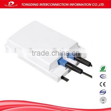 cheap home ftth 2 port mini fiber optic terminal box