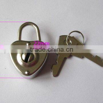 Best Sell Metal Heart Shaped Padlock for Notebook