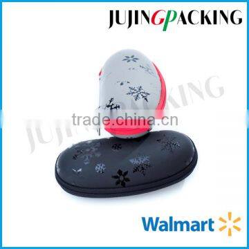 snow picture printed eva leather sunglass case