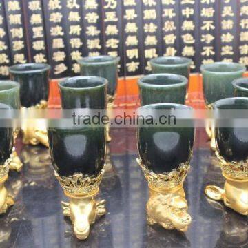 2015 Top sell Chinese Wine Cup made by Green Jade