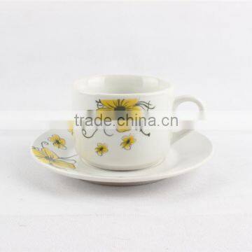 Ceramic cup and saucer