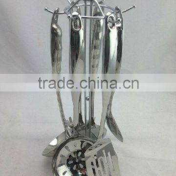 lastest 6pcs hanging stainless steel kitchenware