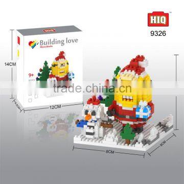 Hot sale cartoon blocks Minions toys educational toys for kids Chirstmas toys