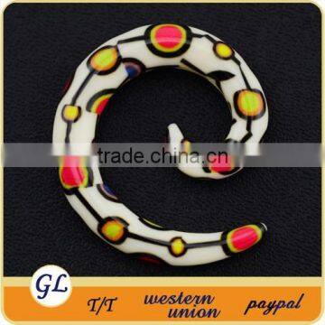 Fashion Acrylic Body Jewelry Ear Spirals photo-4