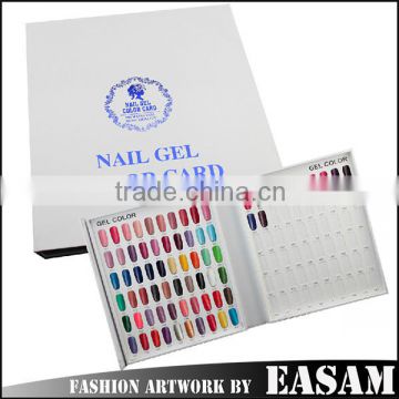 120 Spaces Nail Polish Color Book/ chart/ Card Nail Tech Book