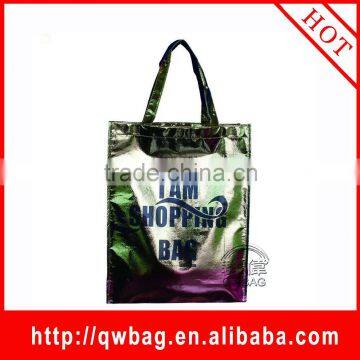 Reusable cheap promotional laminated laser bag direct from factory