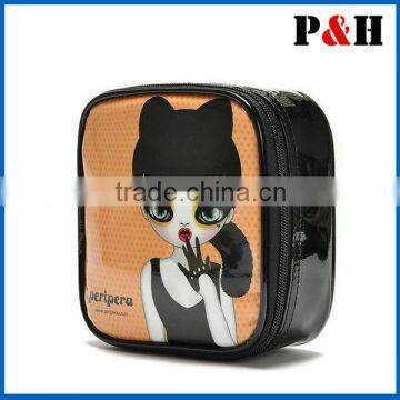Small Girls Large Travel Toiletries Cosmetic Shaving Wash Rolling Bag Case photo-4