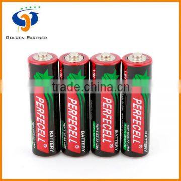 High capacity r6p aa um-3 1.5v pvc separator battery