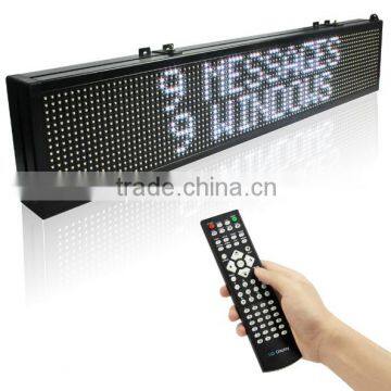 40 x 6 inches 15M Remote control SMD Full color Programmable LED Sign Open Running Two Lines Scrolling Message Display Board