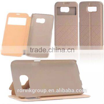 For Samsung Galaxy S6 Window View PU Leather Case photo-5