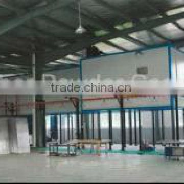 Metal plate powder coating line