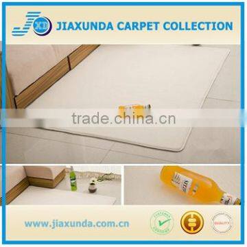 Anti-skid light beige bedroom use coral fleece floor rug