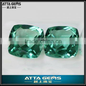 high quality synthetic quartz created green topaz price per carat