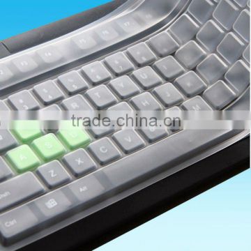 customized transaprent silicon rubber keyboard covers for desktop computer