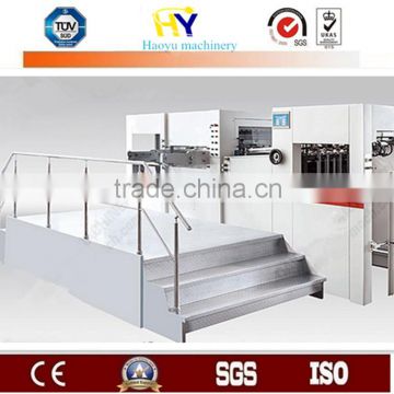 Automatic flat bed die cutting machine with heating syestem