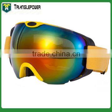 Wide peripheral lens sports goggles, wide vision snow goggles, wide vision ski goggles