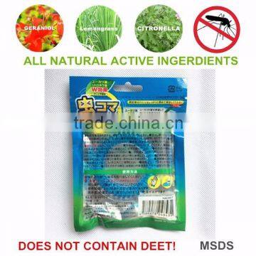 natural oil mosquito repellent bracelet with logo