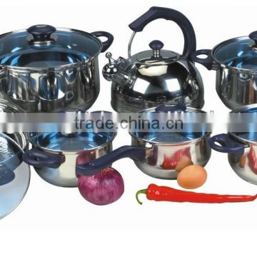 Stainless Steel Cookware Set with kettle