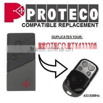Aftermarket PROTECO PTX433305 universal remote control replacement 433,92MHZ