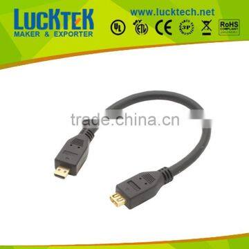 1.4V Micro HDM extension cable, Micro HDM M/F short cable