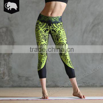 Wonderful fashion design China customized breathable quick dry yoga fitness leggings