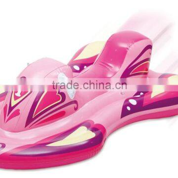 Inflatable pink motorcycle rider on ,PVC pink motorcycle rider on, children pink motocycle rider on